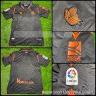 HITAM Jersey Shirt Real Sociedad Away Kit Away 2020 2021 Team Medioker Mediocre Team Middle Board Me