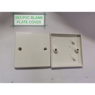 3X3 PVC BLANK PLATE COVER/SOCKET COVER