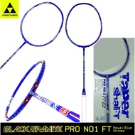 FISCHER BADMINTON BLACK GRANITE PRO NO.1 FT  83 CHROME ORIGINAL RACKET  FREE PROTECTION COVER