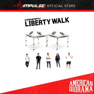 American Diorama 1/64 Team Liberty Walk Set - Figure Set AD-2415 / Canopy Set AD-2416