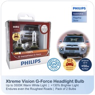 Philips Xtreme Vision G-Force Car Headlight Bulb ( +130% More Light | Vibration Resistance )