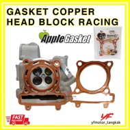 APPLE GASKET HEAD RACING COPPER Y15 ZR LC135 FZ150I W125 W100 DREAM RXZ Y125Z STD 0.2 53 56 57 58 62