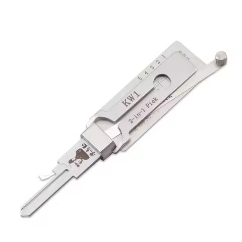KW1-L LISHI 2-in-1 High Quality Residential for Kwikset Keyway Tool Locksmith Supplies Repair Tools