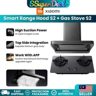 Xiaomi Mijia Smart Range Hood S2 + Gas Stove S2 AI Supercharged 900mm Deep Cavity Smoke AI Cruise Bo
