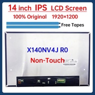 14 Inch IPS Laptop LCD Screen X140NV4J R0 Display Matrix Panel Replacement 1920x1200 eDP 30 Pins Non