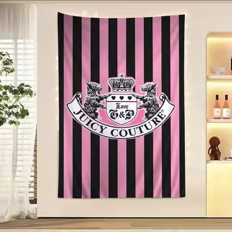 J-Juicy C-Couture Anime Tapestry Hippie Flower Wall Carpets Dorm Decor Cheap Hippie Wall Hanging
