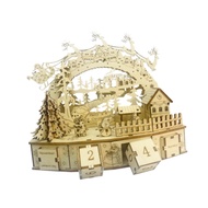 78Pcs Christmas Model Building Set 3D Wooden Puzzle Creative Brain Teaser Jigsaw