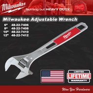 6" 8" 10" 12" Milwaukee Adjustable Wrench 48-22-7406 / 48-22-7408 / 48-22-7410 / 48-22-7412