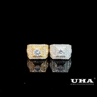 N777 Men's ring with high-quality sparkling UHA CZ stone