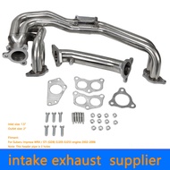 NEW Stainless Exhaust Header Manifol Kit For Subaru Impreza WRX / STI EJ205 EJ255 02-06