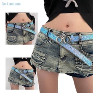 AUTU Shinning Adjustable Buckle Waist Belts for Jeans Adjustable Belt for Cowboy Cowgirl Teens Femal