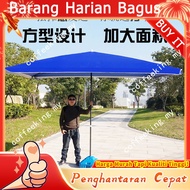 Payung Matahari Luar Ruangan Payung Besar Komersial Payung Patio Besar Persegi Panjang Payung Gerai 