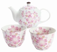日本製 MINO Ware Porcelain Sakura Teapot Tea Cup Gift Set 美濃燒 瓷器 櫻花 茶壺 茶杯 禮物套裝