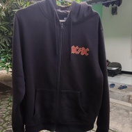Zipper Hoodie band ACDC Official merch second