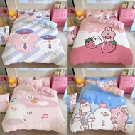 kanahei 卡娜赫拉 p助 粉紅兔兔 床單套裝 床上用品 枕套 被套 枕頭袋 床笠 生日禮物 送禮 公仔 卡通