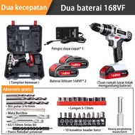 Bonkyo 168VF Mesin bor baterai bor Impact listrik bor cordless murah 10mm Bor cas/3Mode-bor Impact o