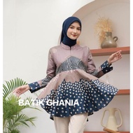 Batik Wanita Modern Batik Couple Blouse Kekinian Lengan Panjang