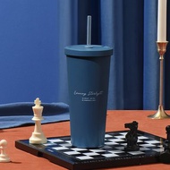 Oolab 小莊園系列 二代陶瓷易潔層吸管杯710ml -夜暮星空