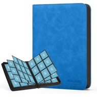 Trading Card Binder, 9 Side Loading Pocket Card Album Hold Up to 540 Cards, Zipper Binder for Cards 