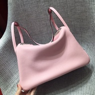 Handcrafted Leather Lindy Bag Large Capacity Single Shoulder Womens Bag Togo Top Layer Cowhide Docto