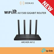 TP-LINK WiFi 6 AX1500 ( Archer AX12 ) Dual Band Wireless Boosted Wi-Fi Coverage Gigabit Router WPA3 