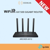 TP-LINK WiFi 6 AX1500 ( Archer AX12 ) Dual Band Wireless Boosted Wi-Fi Coverage Gigabit Router WPA3 