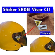 Sticker SHOEI Visor CJ1 / SHOEI Sticker Visor CJ