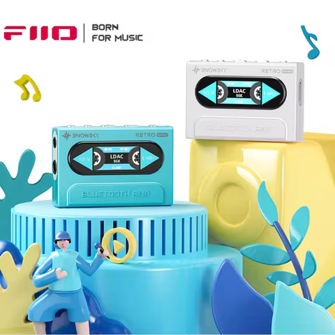 Fiio Retro Nano SnowSky Wireless Bluetooth Decoding Earphones Phone HiFi Audio Receiving Amplifier C