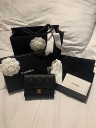 Chanel classic small flap wallet black
