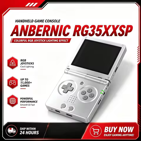 Anbernic RG35XXSP Handheld Game Console IPS Screen Linux 64-bit Retro Video TV Output Online Multipl
