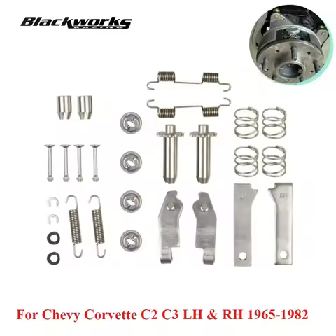 Rear Parking Brake Hardware Kit Park Brake Spring Tools for Chevy Corvette C2 C3 LH & RH 1965-1982 R