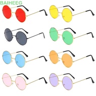 BAIHEMY Round Sunglasses Fashion Party Hippie Circle Glasses