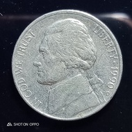 Koin Amerika 5 Cent Tahun 1990 D Liberty - FC02