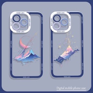 Moon Hills ins Style Phone Case Suitable for iPhone 16 15 Pro Max 14 Plus iPhone 13 12 Mini 11 XS Ma