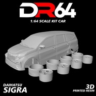 DR64 Kit Car 1/64 scale Daihatsu Sigra Toyota Kijang Hotwheel/ Resin Car/ Kit