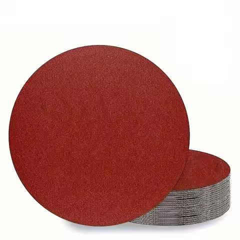 20Pcs 9 Inch 225mm Sanding Rings, Hook and Loop, Hole-Free, Red, 60-600 Grit, for Drywall Sanders