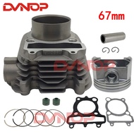 Motorcycle cylinder kit piston and ring for YAMAHA AG200 ZS200-GY LZX200GY-2 LY200 TW200 cylinder