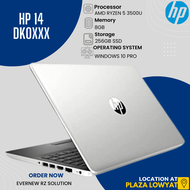 HP 14s-dk0xxx | AMD RYZEN 5-3500U  | RAM- 8GB | SSD- 256GB | WINDOWS 11 HOME