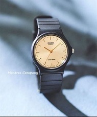 Montres Company香港註冊公司(31年老店) 卡西歐 CASIO 條字 黑金色 細錶徑 MQ24 MQ-24 MQ-24-9 MQ-24-9E 簡約風 十款色有現貨