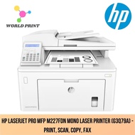 HP LaserJet Pro MFP M227fdn Mono Laser Printer (G3Q79A) - Print, Scan, Copy, Fax