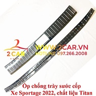 Ốp chống trầy cốp trong, ngoài xe KIA Sportage 2022, 2023 chất liệu TITAN cao cấp, chống trày sước c