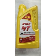 MOS M RIDE 4T OIL (100%ORIGINAL NEW PACKING) MOS M RIDE 4T OIL SAE40 MINYAK HITAM MINERAL/ENGINE OIL