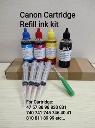 Canon Ink Cartridge Refill kit for 88 98 760 761 89 99 810 811 740 741 745 746 740 741 40 41 47 57 e410 E470 E560 MG3070s MG2570s TS307
