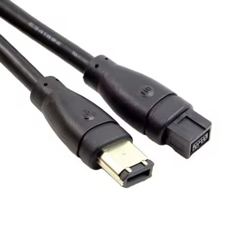 9 PIN / 6 PIN BETA FireWire 800 1394 FireWire 400 9-6 Cable IEEE 1394B 1.8m 6FT 180cm Black 3m 5m