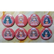 bini button pins 2.25 inches