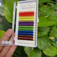 COLOR lashes - 0.07 - 12mm - C curve