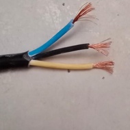 Kabel listrik serabut 3x2.5 hitam eceran / bukan kabel eterna