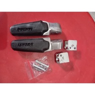Ducati Footsteps Pair of DUCATI Rear Footrests BASTEP BOSTEP UNIVERSAL REAR FOOTSTEP DUCATI MODEL A 
