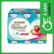 Nutrive Benecol Minuman Strawberry Banded 6 x 100 ml