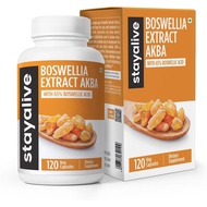 STAY ALIVE Boswellia Serrata Extract Capsules 1000mg with AKBA and 65% Boswellic Acid, 12:1 Resin Ex